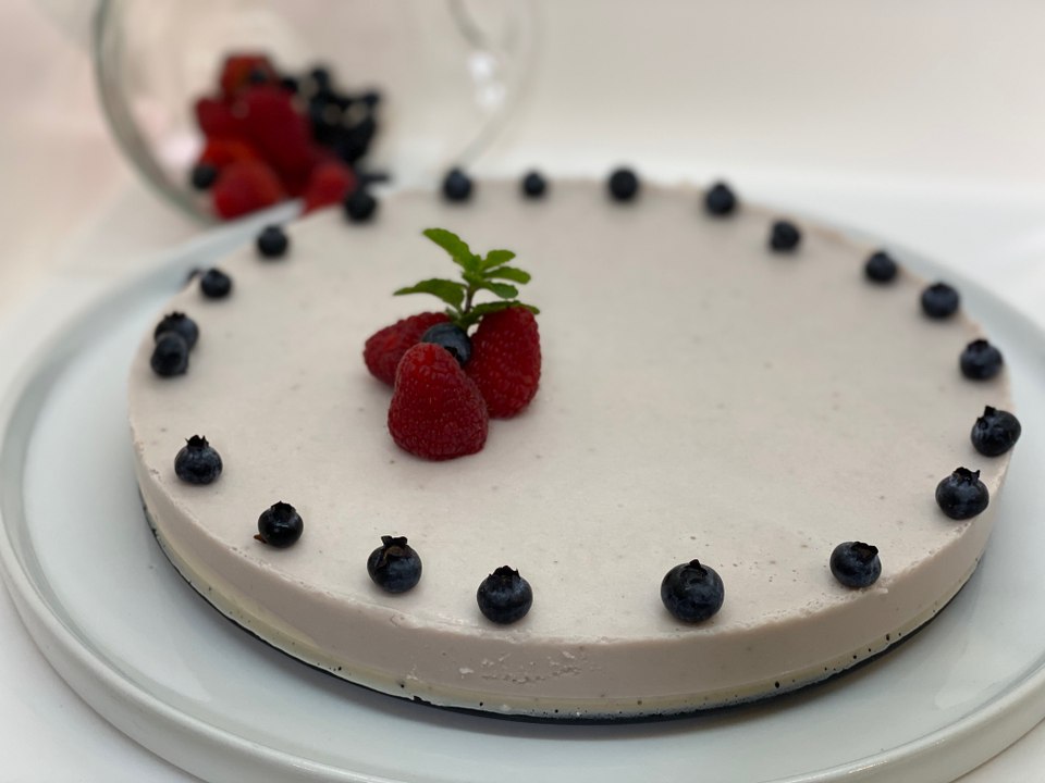 Pay de fresa saludable