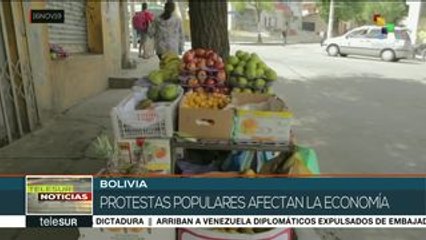 Protestas en Bolivia provocan desabasto y aumento de precios