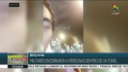 Encierran militares a personas dentro de un túnel en Bolivia