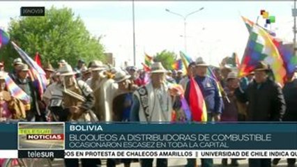 Bolivia: Mantienen bolqueo a distribuidora de gasolina en El Alto