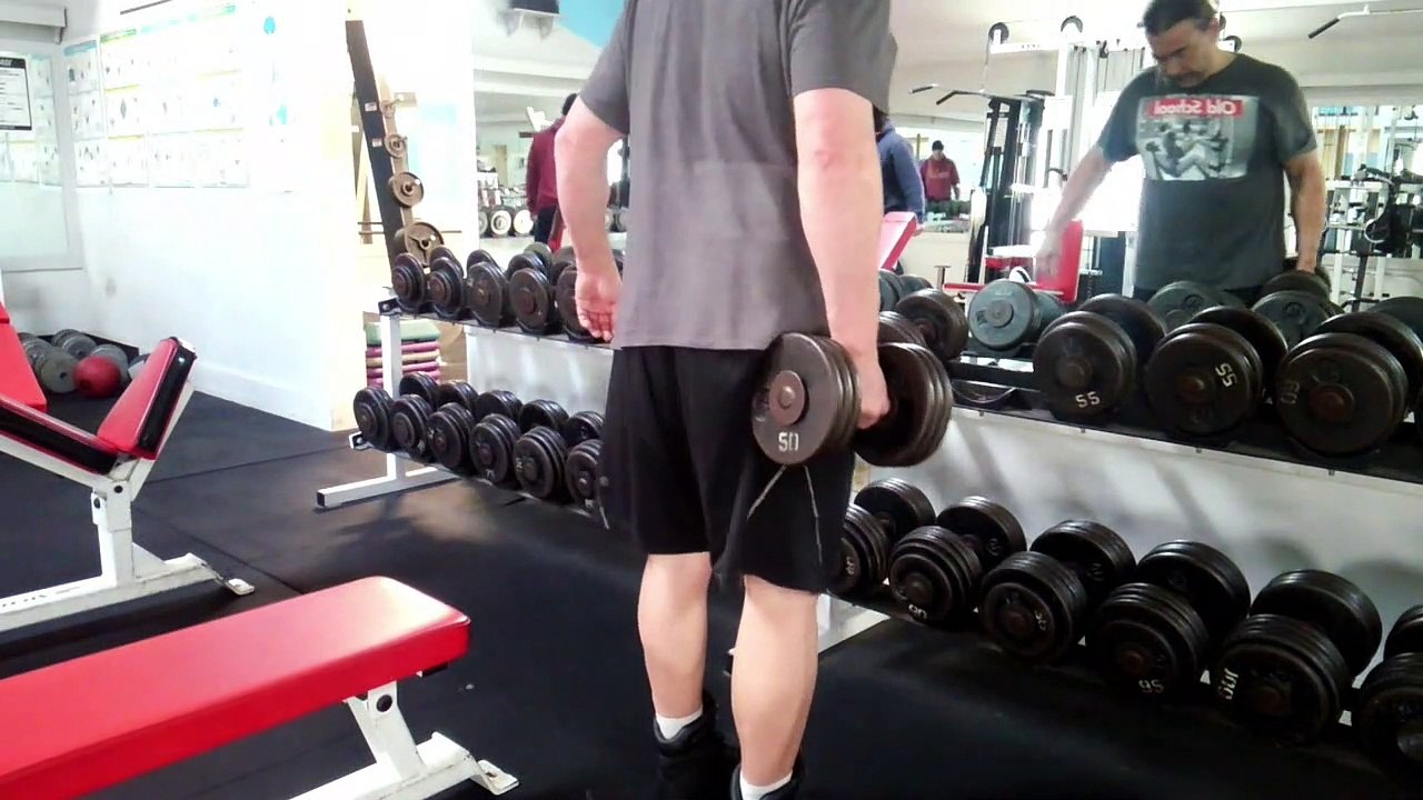 Cross Leg Side Bends 50lb, 80lb, 100lb
