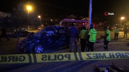 Fethiye'de feci kaza...Minibüsün sürücüsü direksiyon koltuğundan böyle fırladı