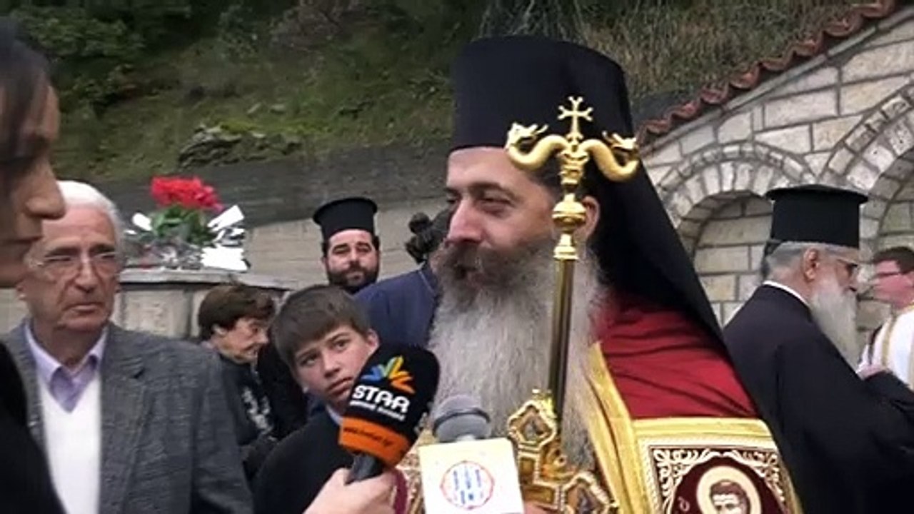 Επίσκεψη του Συμεών στο Μοναστήρι της Δαμάστας και τον τάφο του προκατόχου του