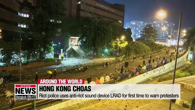 Fire and fury at Hong Kong Polytechnic University as riot police and protesters clash