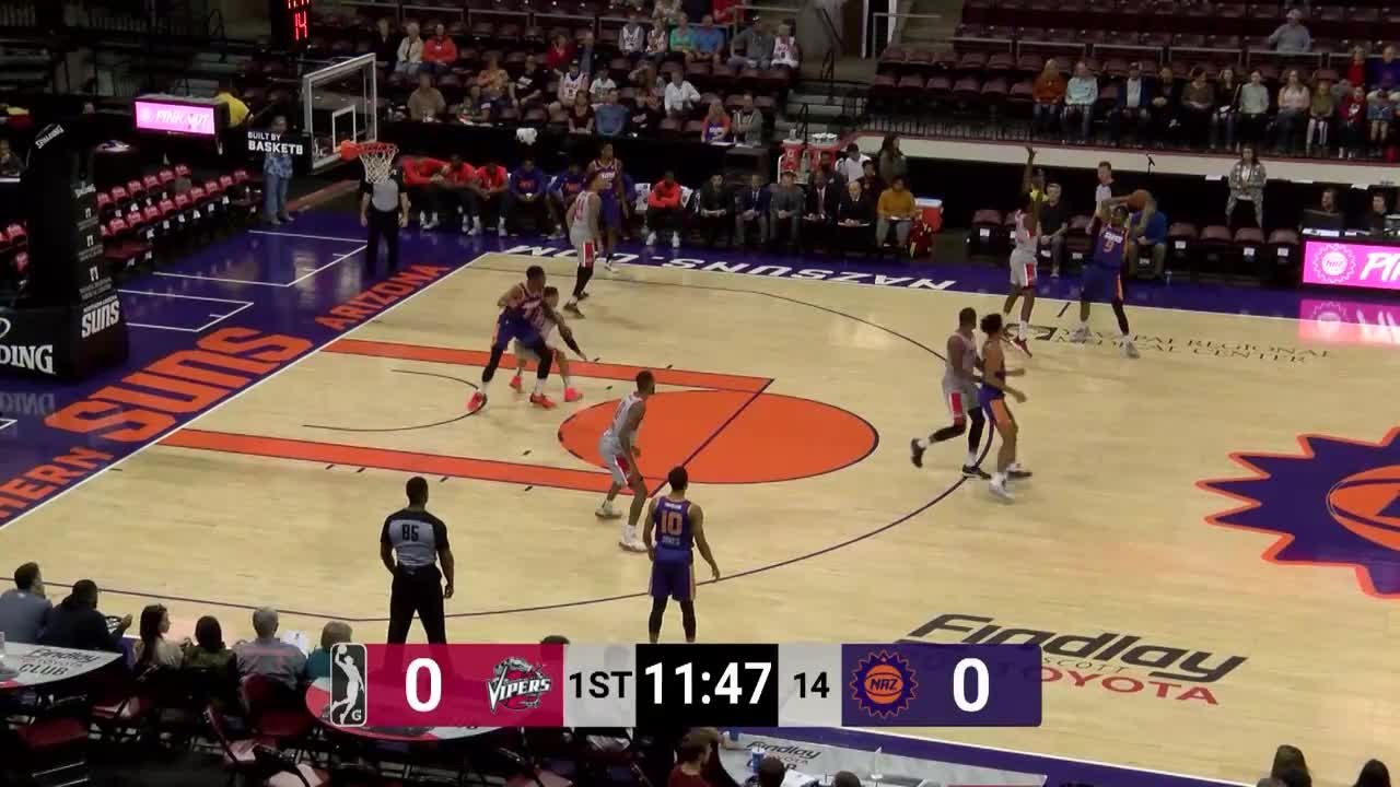 Roger Moute a Bidias Posts 13 points & 10 rebounds vs. Northern Arizona Suns