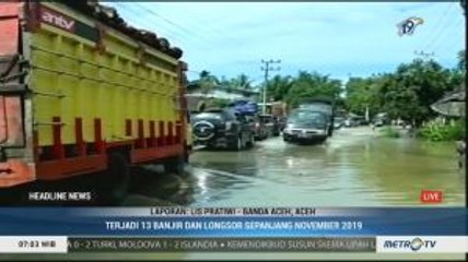 13 Banjir dan Longsor Terjadi di Aceh Sepanjang November 2019