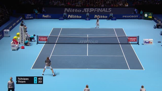 Tsitsipas edges past Thiem to claim World Tour Finals