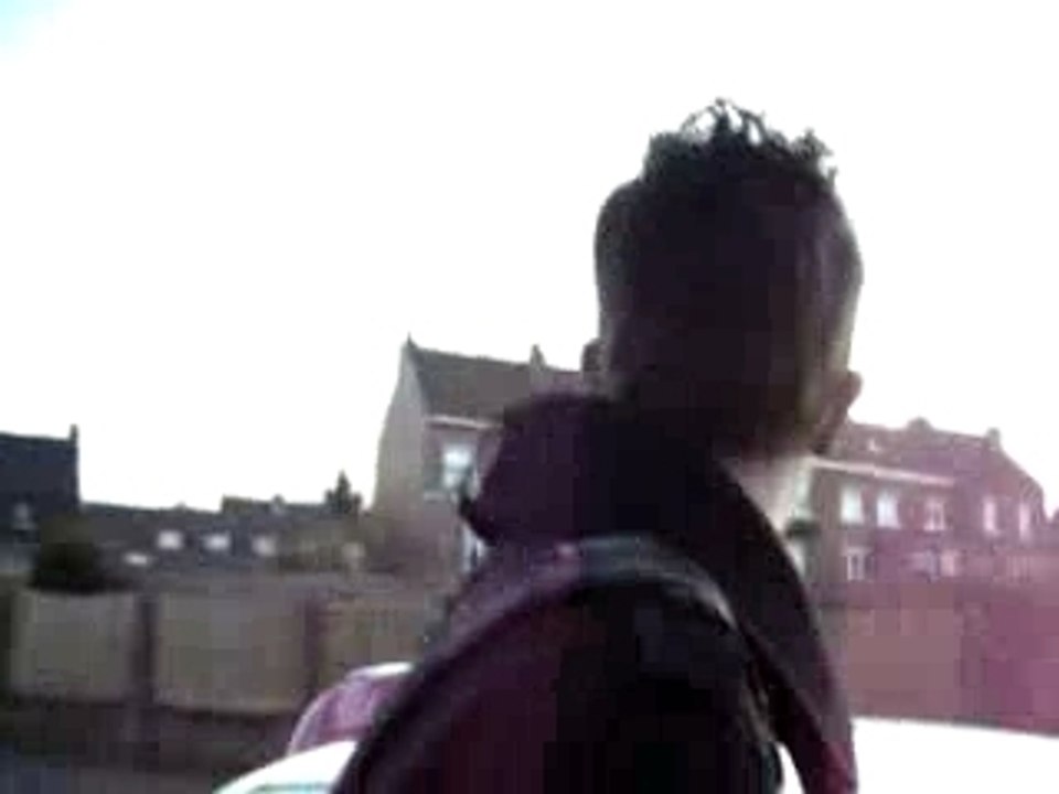In the street