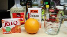 How to Make ORANGE GUMMY Jello Slices-