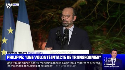 "Cette volonté de transformer le pays est intacte", insiste Édouard Philippe
