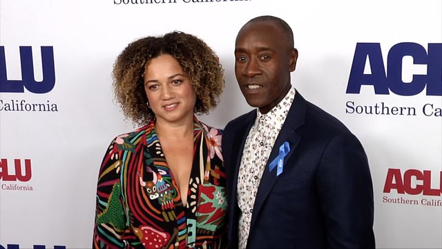 Bridgid Coulter and Don Cheadle 2019 ACLU Bill of Rights Dinner Red Carpet
