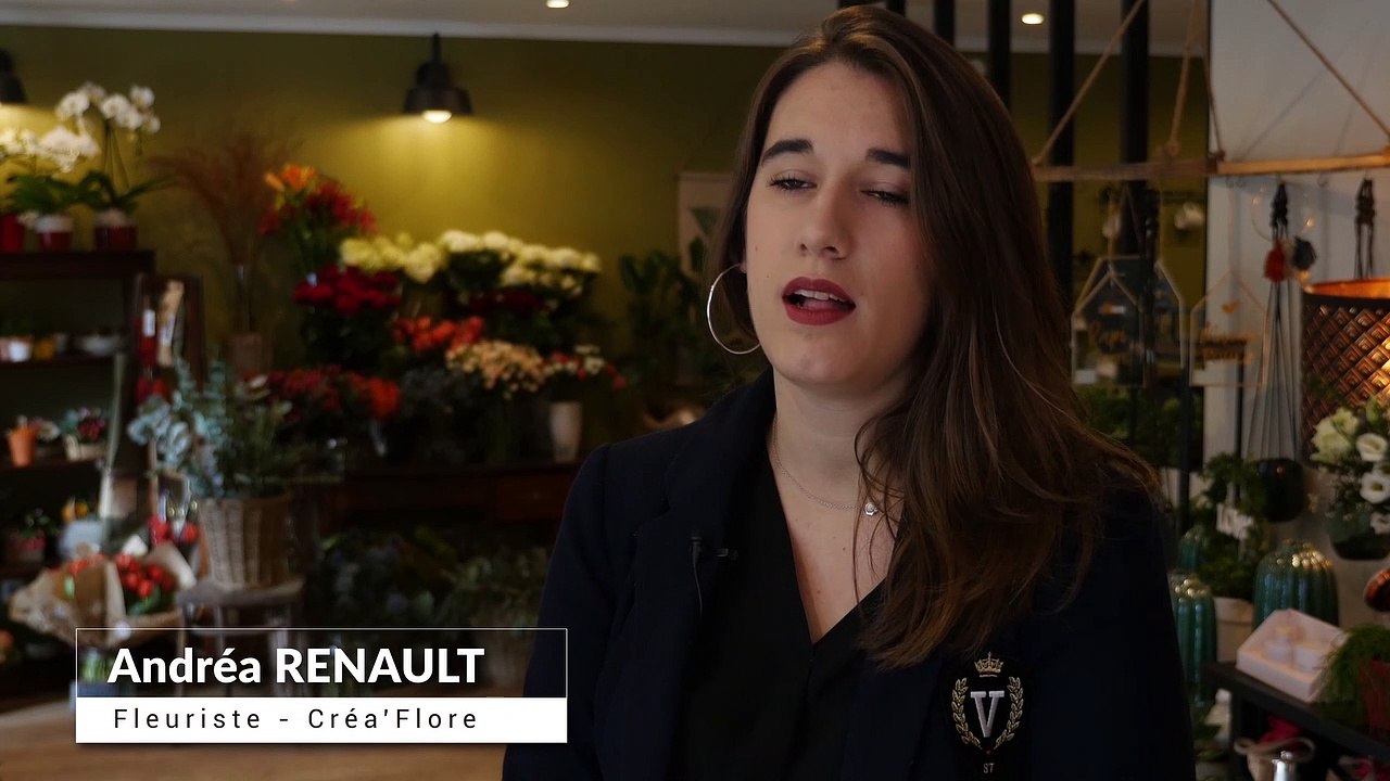 Adeline Pretet, fleuriste. En sept ans, elle a ouvert trois boutiques de fleurs dans l'agglomération dijonnaise.