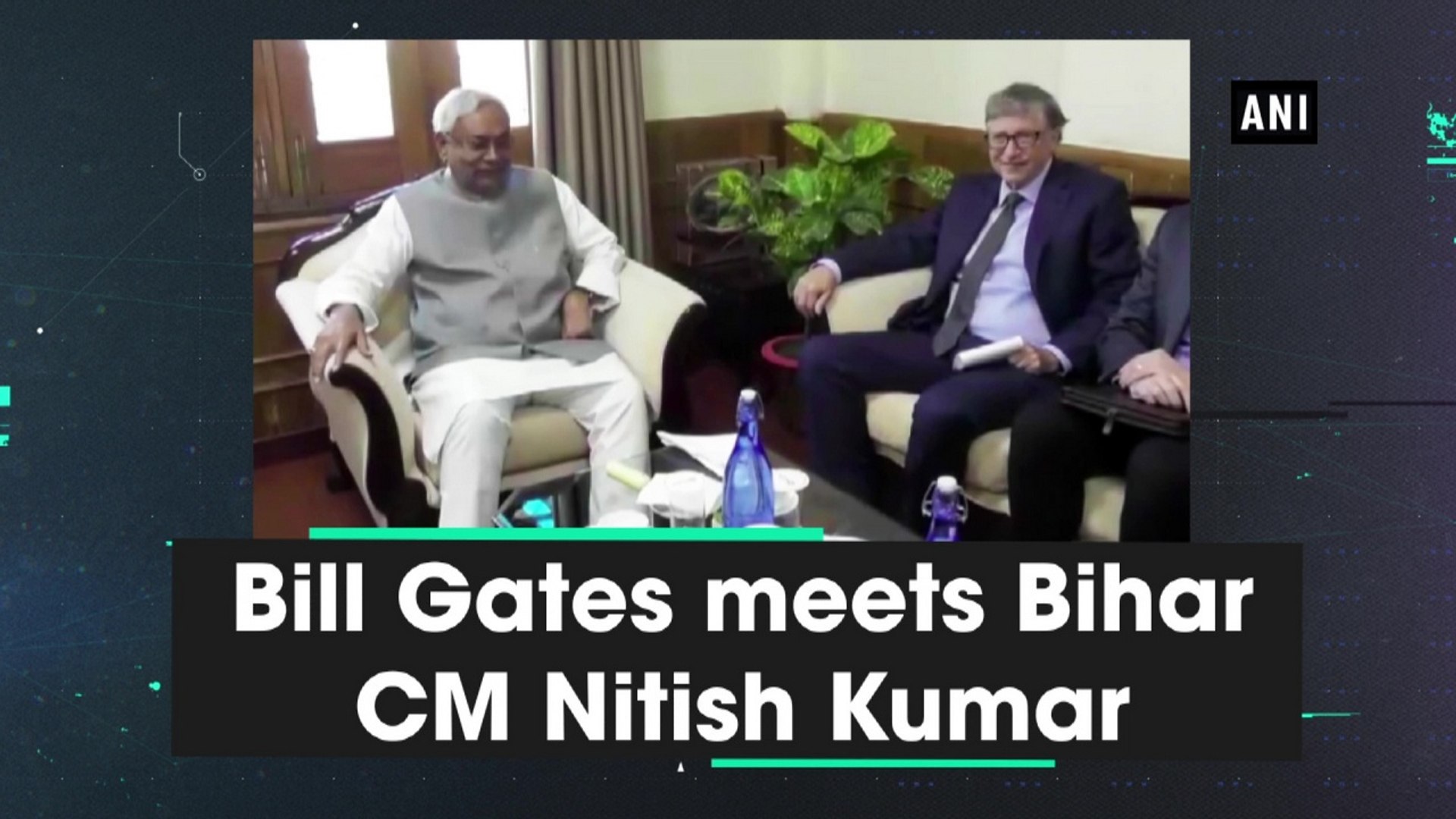 ⁣Bill Gates meets Bihar CM Nitish Kumar