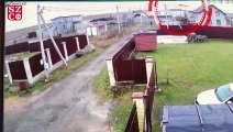 Rusya'da küçük uçağın düşme anı kamerada