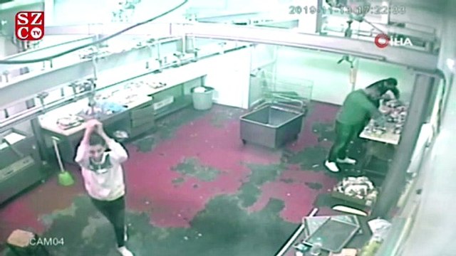 Gencin et takılan kancada akrobasi denemesi kötü bitti