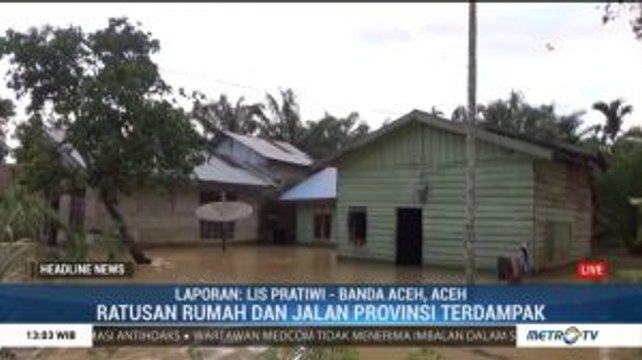 Banjir Rendam Dua Kecamatan di Nagan Raya Aceh