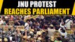 JNU students march to Parliament against fee hike, new hostel rules | OneIndia News