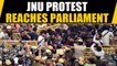 JNU students march to Parliament against fee hike, new hostel rules | Oneindia News