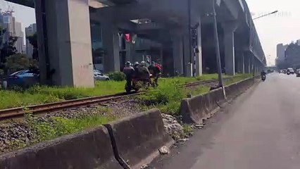 Railway Maintenance Guys Have Fun At Work