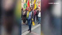 PYD/YPG gösterisine fransız kadından ayar