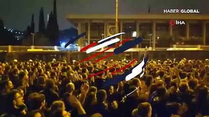 Atina'da olaylı gece!