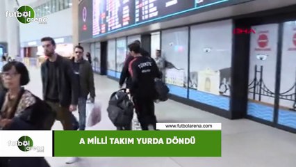 A Milli Futbol Takımı yurda döndü