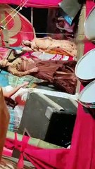 Dance party of village of old people