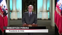 Piñera condena violaciones de DDHH por parte de fuerzas de seguridad