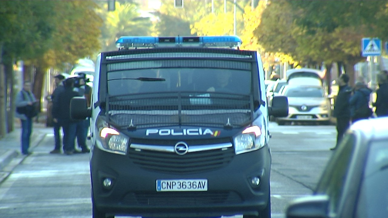 Llegada de 'La Manada' a la Ciudad de la Justicia