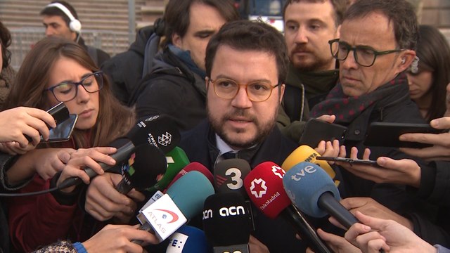 Aragonès sólo contempla la absolución de Torra y tacha su juicio de represión