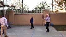 Bernie Sanders Nails 3 Consecutive Basketball Hoops In 10 Seconds