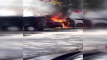 Bursa mangal ateşi, 2 otomobili yaktı