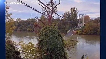 Leszakadt egy híd Toulouse mellett