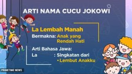 Konsisten Menggunakan Bahasa Jawa, Ini Arti Nama Ketiga Cucu Jokowi