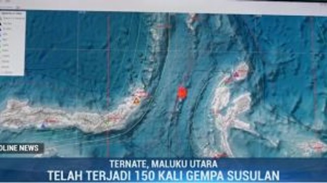 Terjadi 150 Kali Gempa Susulan di Maluku Utara