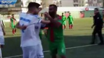 Cizre’de amatör maçta şiddet, yerde yatan futbolcunun kafasına tekme