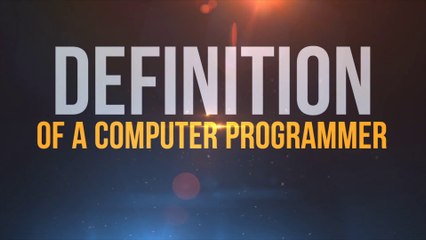 Definition of a Computer Programmer