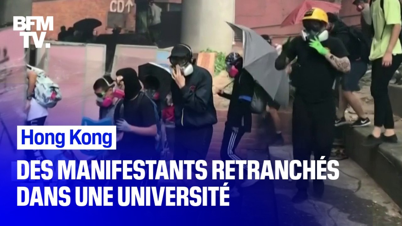 Depuis ce dimanche, des centaines de manifestants hongkongais sont retranchés dans une université