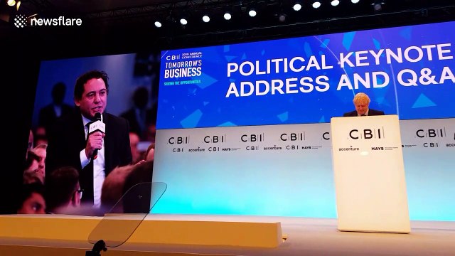 Boris Johnson and Jeremy Corbyn address business leaders