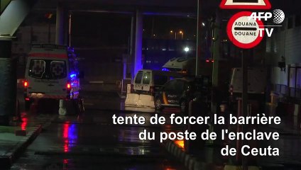 Espagne: un fourgon fonce dans l'enclave de Ceuta avec 50 migrants à bord
