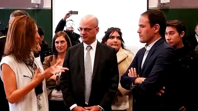 Nancy (54) : Jean-Michel Blanquer et Cédric O en plongée numérique dans un cours de français au lycée Loritz