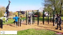 Démonstrations de street workout par les Masters di Bars