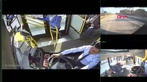 Burdur halk otobüsü şoförü, fenalaşan kadın yolcuyu hastaneye yetiştirdi