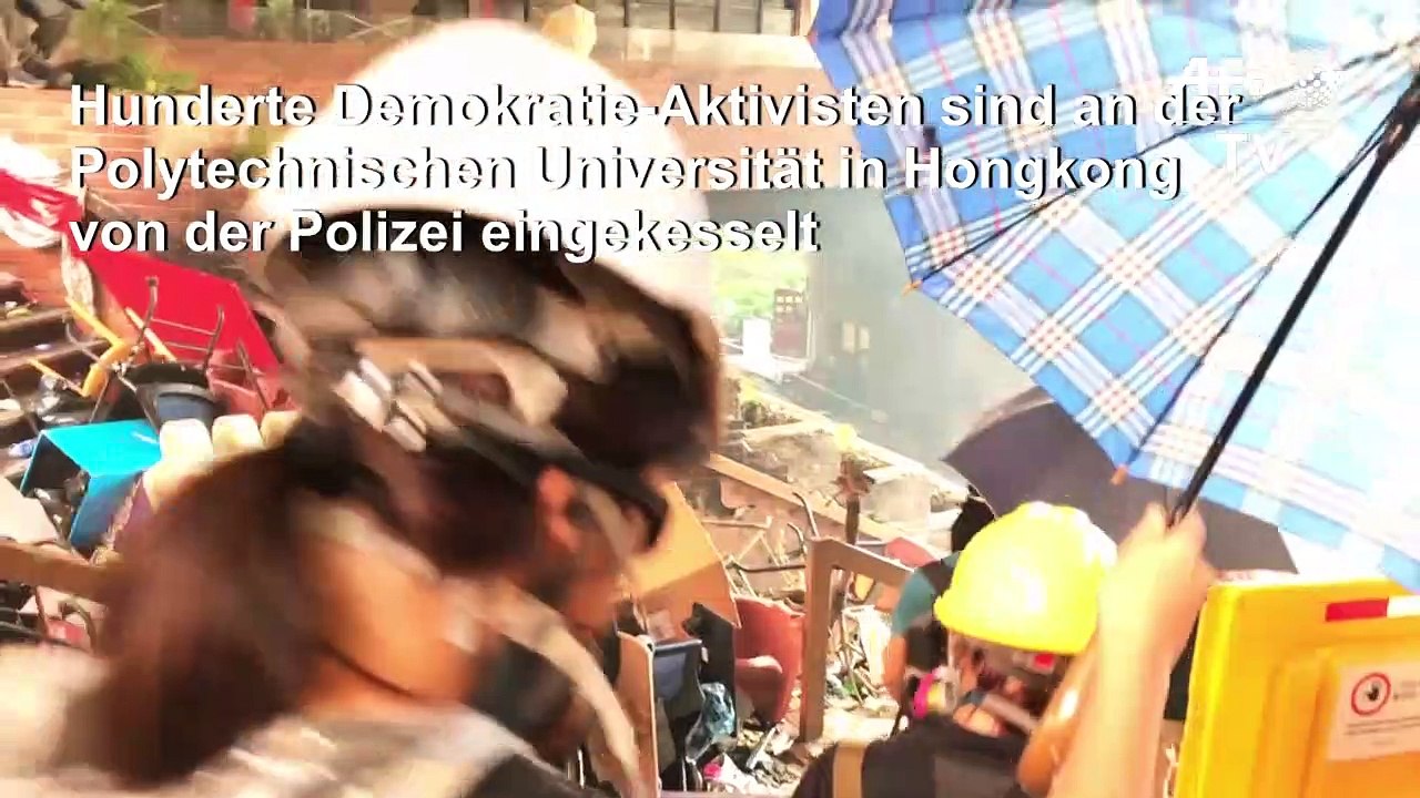 Eingekesselte Studenten in Hongkong in verzweifelter Lage