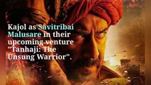 Tanhaji: The Unsung Warrior’: Ajay Devgn unveils Kajol’s captivating first look as Savitribai Malusare