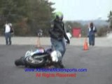 Moto Burn out crash