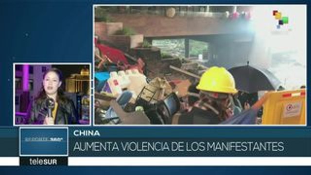 Mantienen manifestantes radicales protestas en Hong Kong