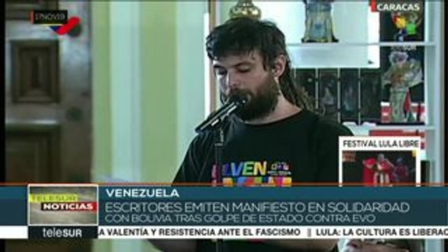 Escritores de Filven 2019 rechazan el golpe de Estado contra Evo