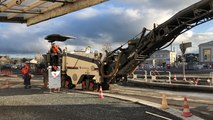 Devant la gare, le boulevard Jobert en travaux