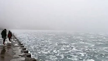 Chicago lake front - winter